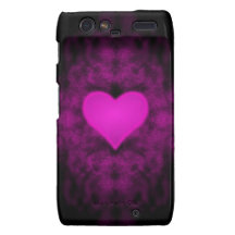 Coeur rose de Valentine Étui Droid RAZR