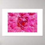 Coeur rose posters