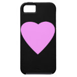Coeur rose sur le noir coque Case-Mate iPhone 5