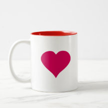 Coeur rouge mugs