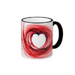 Coeur rouge mugs