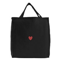 Coeur sacs brodés