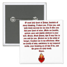 Coeur sacré de Jésus Badge Avec Épingle