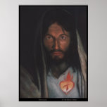 Coeur sacré d'image "coeur de Jésus de la pitié " Posters