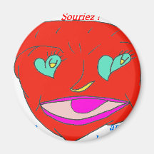 COEUR SOURIRE 1.PNG MAGNETS POUR RÉFRIGÉRATEUR
