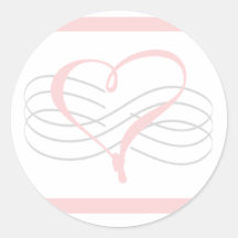 Coeur stylisé contemporain adhésif