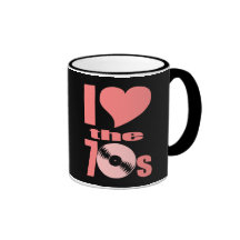 Coeur super d'I la tasse les années 70 rétro