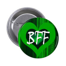 COEUR VERT BADGES AVEC AGRAFE