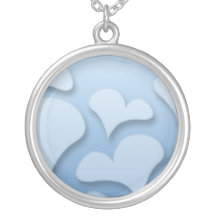 Coeurs bleuâtres aimables pendentifs