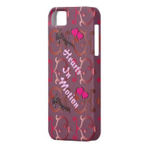 "Coeurs cas de téléphone dans mouvement" Coques iPhone 5