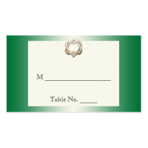 Coeurs celtiques sur les cartes vertes d'endroit d cartes de visite personnelles