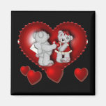 Coeurs d'amour - aimant