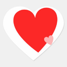 Coeurs d'amour autocollants