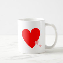 Coeurs d'amour mugs