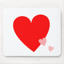 Coeurs d'amour tapis de souris
