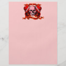 Coeurs de crâne de tatouage de Valentine Prospectus
