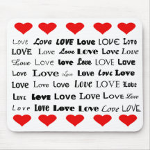 Coeurs de l'amour "n" ! tapis de souris