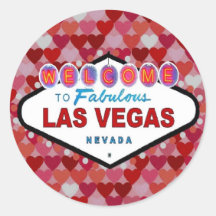 Coeurs de Las Vegas d'autocollant d'amusement