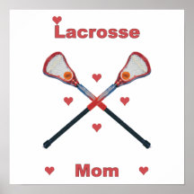 Coeurs de maman de lacrosse posters