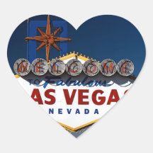 Coeurs de mariage de crépuscule de signe de Vegas Autocollants