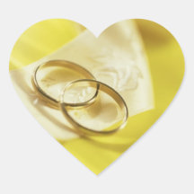 Coeurs de mariage de ruban d'anneaux de mariage adhésifs