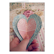 Coeurs de papier, carte d'amour, poésie, dévotion