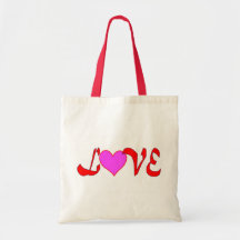Coeurs de rouge d'amour sac