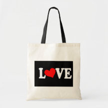 Coeurs de rouge d'amour sacs