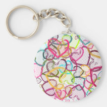 Coeurs de sucrerie porte-clef