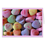 Coeurs de sucrerie pour la Saint-Valentin Cartes De Vœux