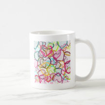 Coeurs de sucrerie tasse à café