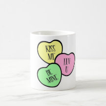 Coeurs de sucrerie tasses