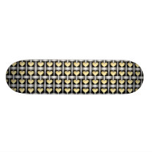 Coeurs et armure en métal planches à roulettes customisées