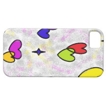 Coeurs et étoiles coque iPhone 5