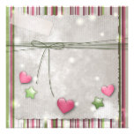 Coeurs et invitation d'étoiles