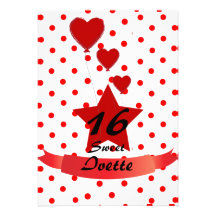 Coeurs et Invitation-Personnaliser d'étoiles