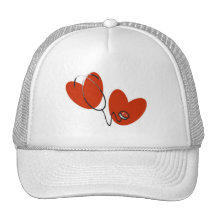 Coeurs et T-shirts et cadeaux de stéthoscope Casquette De Camionneur
