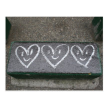 Coeurs heureux cartes postales