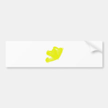Coeurs jaunes adhésif pour voiture