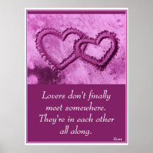 Coeurs liés par A01 dans Sand.Print.1 Posters