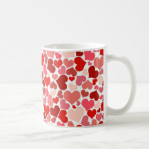 Coeurs mignons tasse