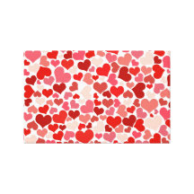 Coeurs mignons impression sur toile
