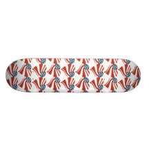 Coeurs patriotiques de drapeau de liberté de rayur skateboards
