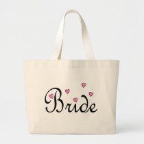 Coeurs roses de jeune mariée sacs