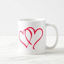coeurs tasse à café