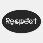 Coexistez avec l'autocollant d'ovale de respect
