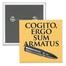 Cogito, donc somme Armatus Badge Avec Épingle