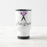 Coiffeur (ciseaux/rose) mugs à café