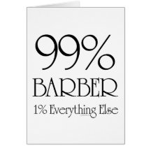 Coiffeur de 99% carte de vœux