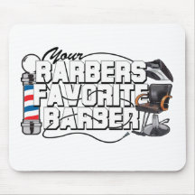 Coiffeur de favori de coiffeurs tapis de souris